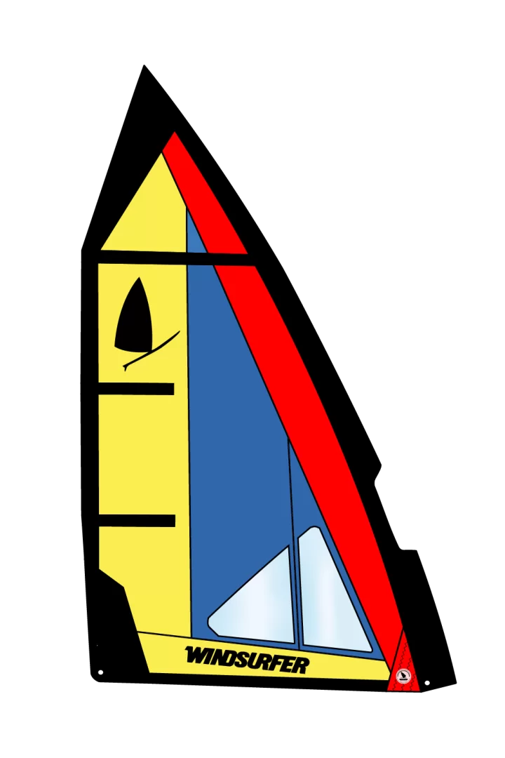 Windsurfer Sail 5,7 by Exocet Blue Yellow Red
