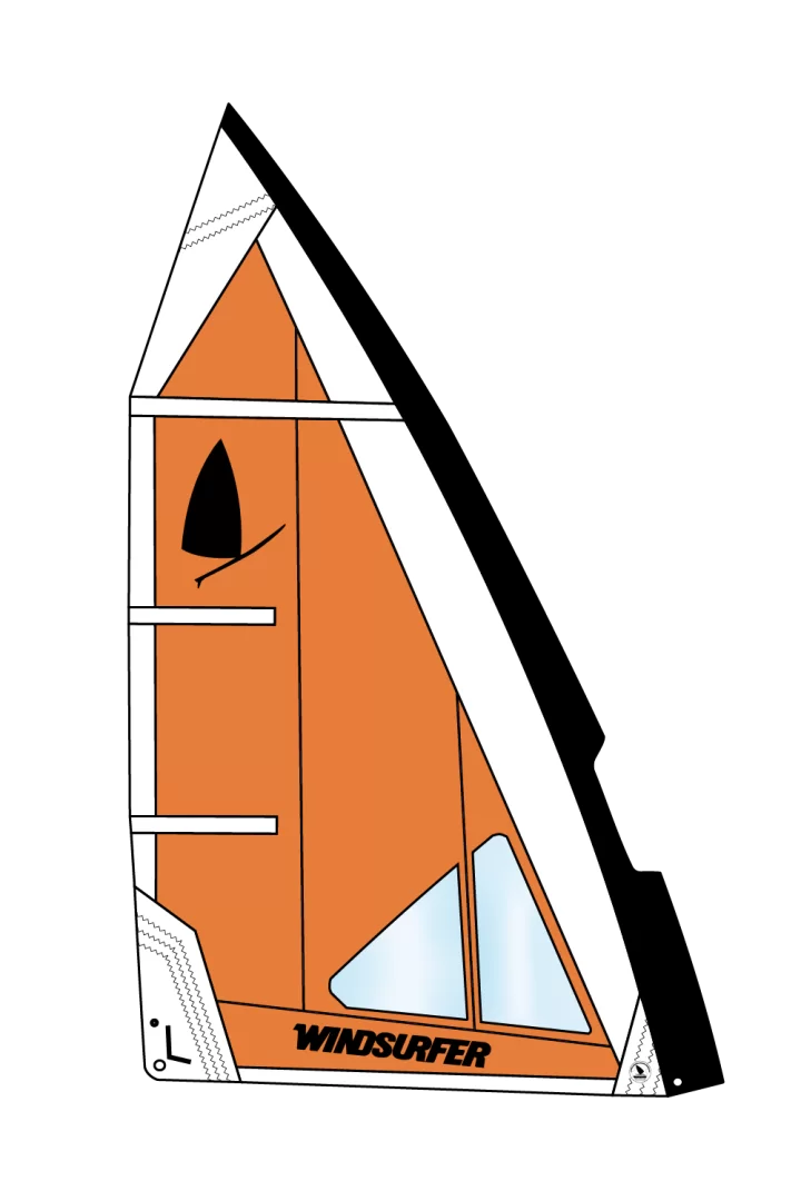 Windsurfer Sail 5,7 by Exocet Orange White