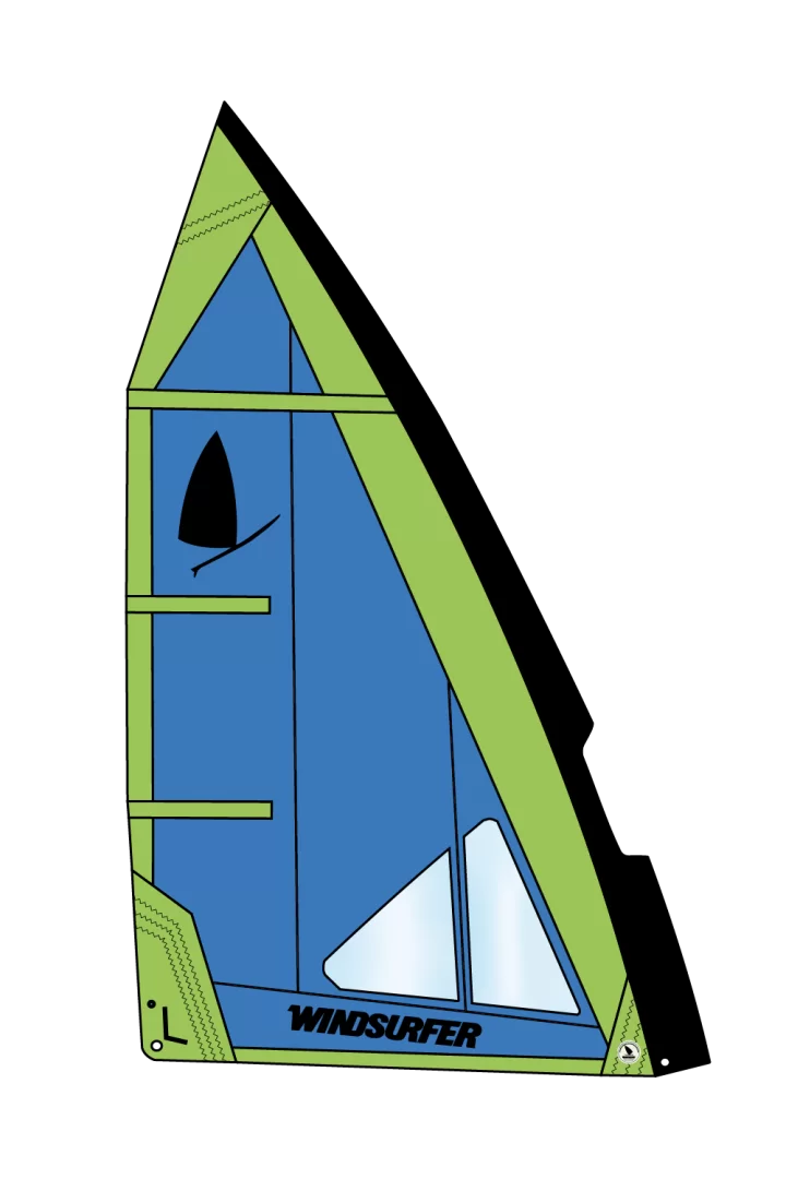 Windsurfer Sail 5,7 by Exocet Blue Green