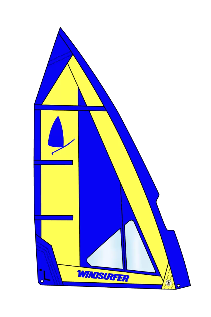Windsurfer Sail 5,7 by Exocet Blue Yellow
